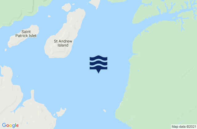 Mapa da tábua de marés em St George Basin, Australia