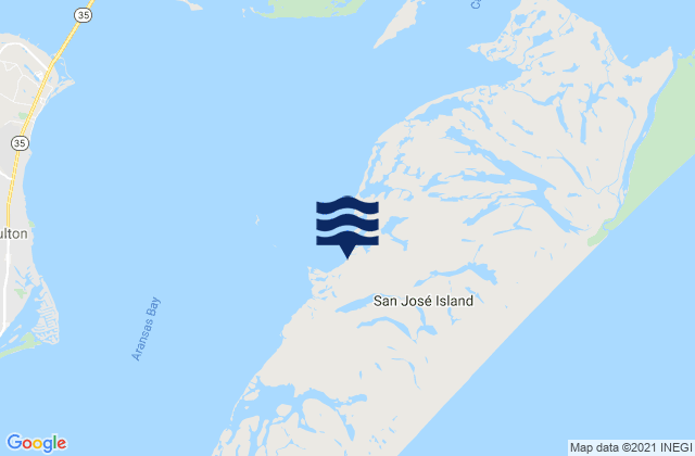 Mapa da tábua de marés em St Joe s Island, United States
