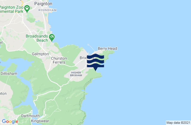 Mapa da tábua de marés em St Marys Bay Beach, United Kingdom