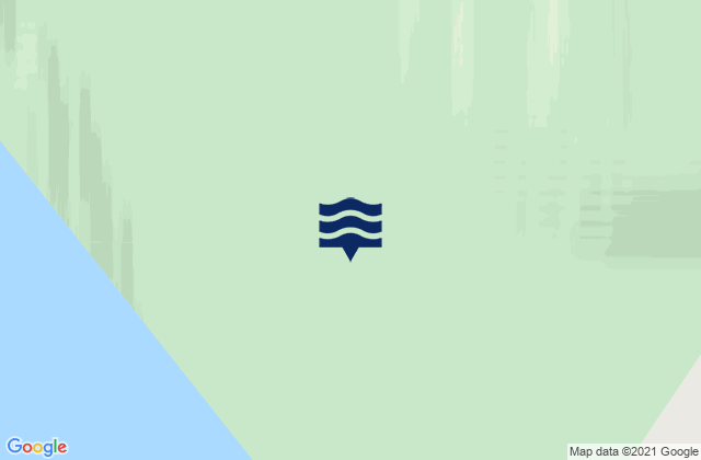 Mapa da tábua de marés em St. Patrick Bay, Canada