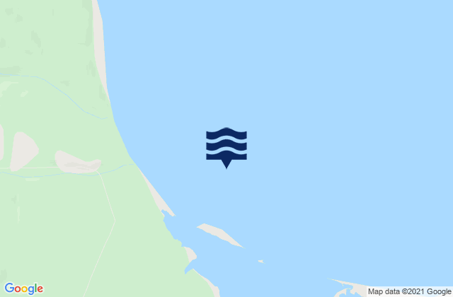 Mapa da tábua de marés em Starka Bay, Russia