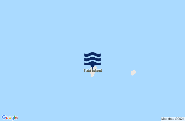 Mapa da tábua de marés em State of Hatohobei, Palau