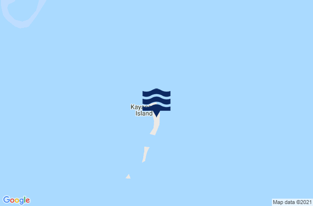 Mapa da tábua de marés em State of Kayangel, Palau