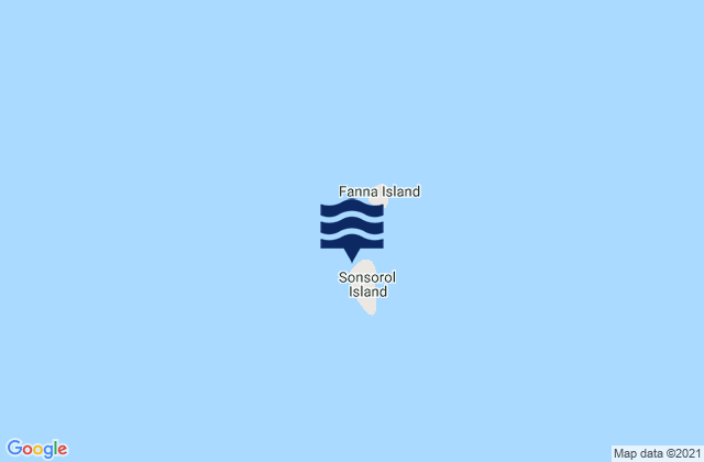 Mapa da tábua de marés em State of Sonsorol, Palau