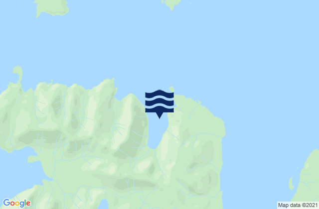Mapa da tábua de marés em Steamboat Bay, United States