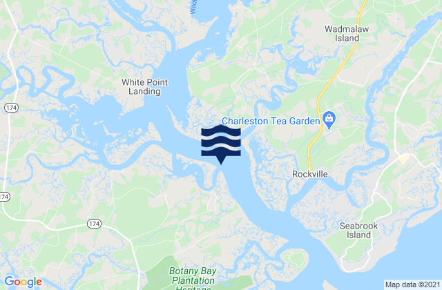 Mapa da tábua de marés em Steamboat Landing Steamboat Creek, United States
