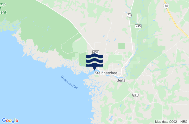 Mapa da tábua de marés em Steinhatchee River Ent. (Deadman Bay), United States