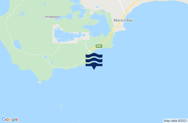 Mapa da tábua de marés em Stenhouse Bay, Australia