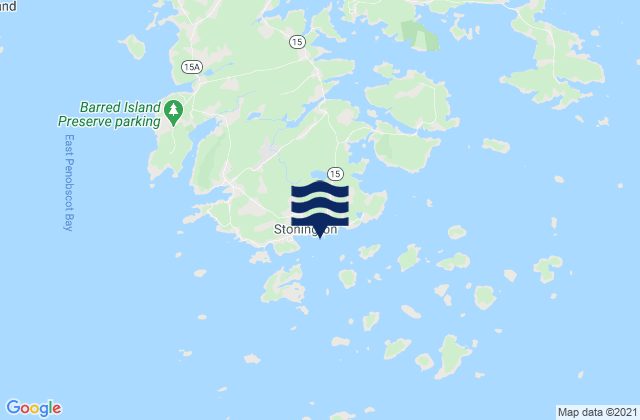 Mapa da tábua de marés em Stonington (Deer Isle), United States