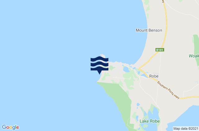 Mapa da tábua de marés em Stony Rise, Australia