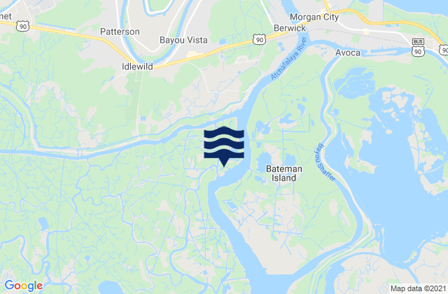Mapa da tábua de marés em Stouts Pass At Six Mile Lake, United States