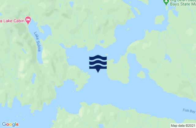 Mapa da tábua de marés em Suloia Point 0.32 n.mi. ENE of, United States
