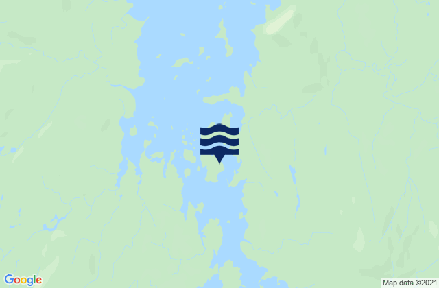 Mapa da tábua de marés em Summit Island, United States
