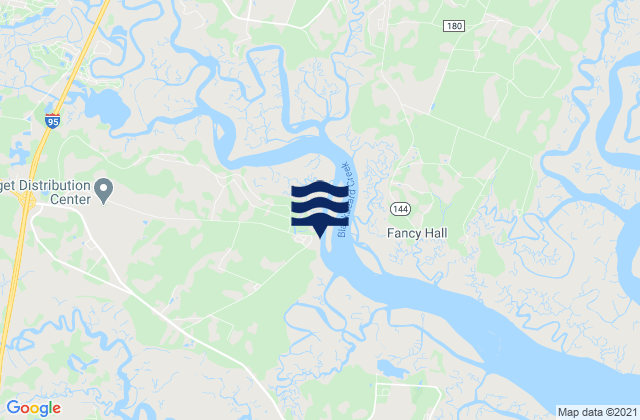 Mapa da tábua de marés em Sunbury (Medway River), United States