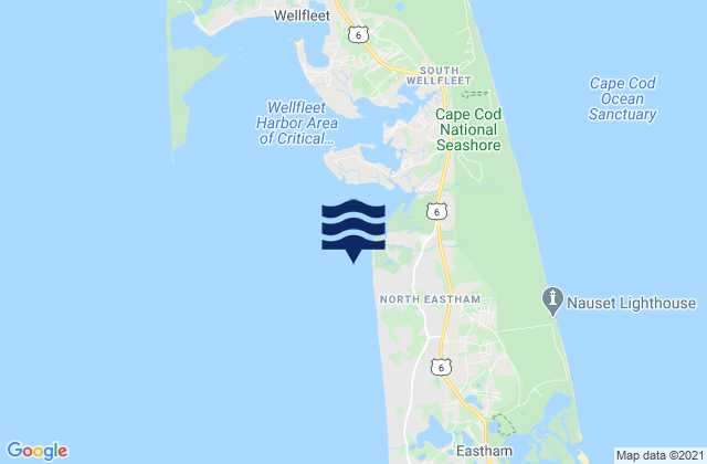 Mapa da tábua de marés em Sunken Meadow Beach, United States
