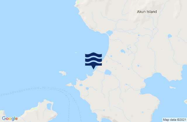 Mapa da tábua de marés em Surf Bay Akun Island, United States