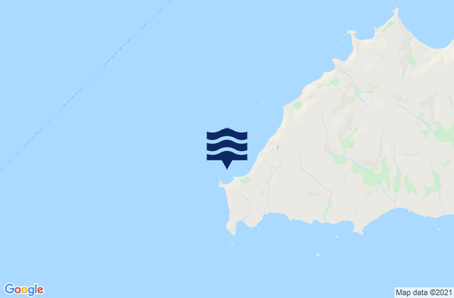 Mapa da tábua de marés em Sutwik Island, United States