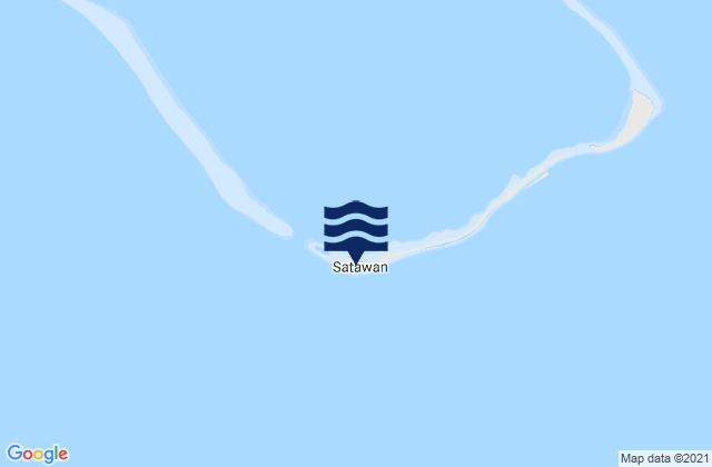 Mapa da tábua de marés em Ta, Micronesia