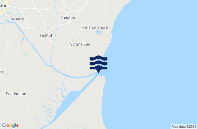 Mapa da tábua de marés em Tabs Head, United Kingdom