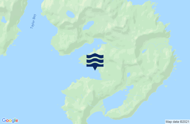 Mapa da tábua de marés em Takoma Cove (Port Dick), United States