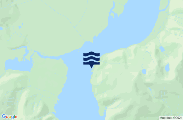 Mapa da tábua de marés em Taku Point (Taku Inlet), United States