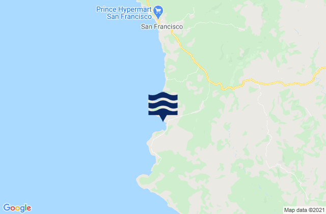 Mapa da tábua de marés em Tala, Philippines