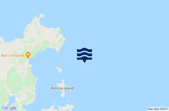 Mapa da tábua de marés em Tarahiki Island (Shag Island), New Zealand