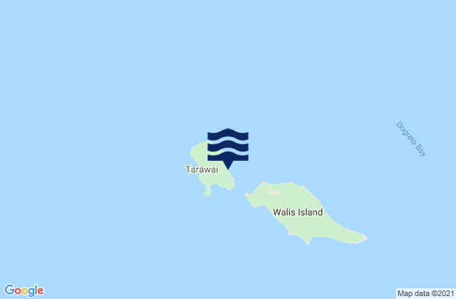 Mapa da tábua de marés em Tarawai, Papua New Guinea