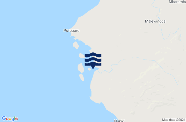 Mapa da tábua de marés em Tarekukure Wharf, Papua New Guinea
