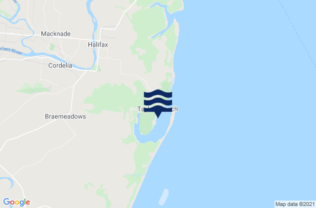 Mapa da tábua de marés em Taylors Beach, Australia