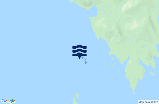 Mapa da tábua de marés em Tebenkof Bay, United States