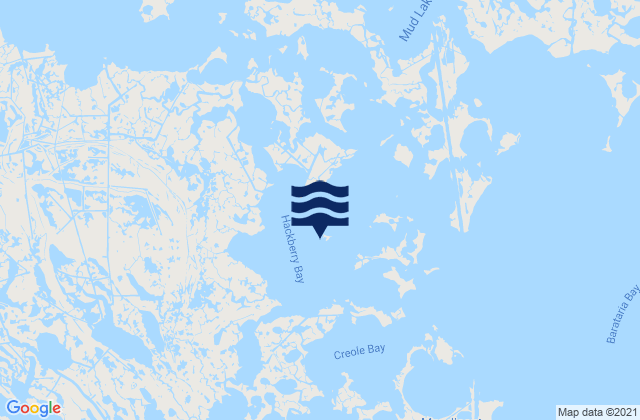 Mapa da tábua de marés em Texaco Dock Hackberry Bay, United States