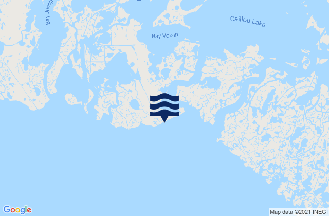 Mapa da tábua de marés em Texas Gas Platform Caillou Bay, United States