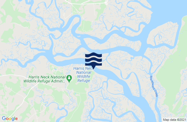 Mapa da tábua de marés em Thomas Landing (S. Newport River), United States
