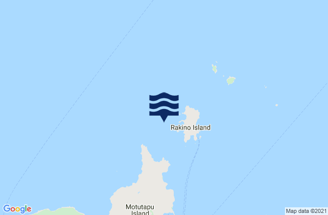 Mapa da tábua de marés em Three Sisters, New Zealand