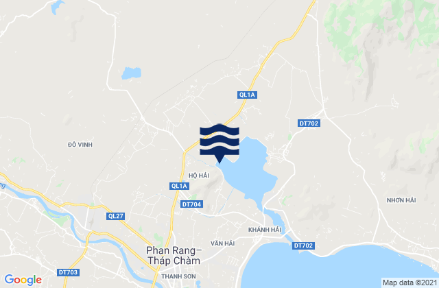 Mapa da tábua de marés em Thành Phố Phan Rang-Tháp Chàm, Vietnam