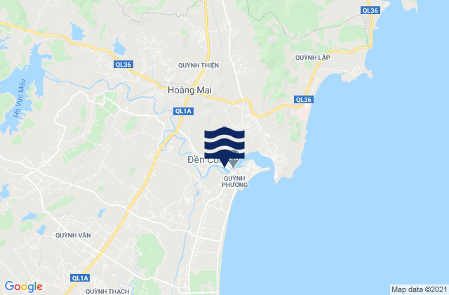 Mapa da tábua de marés em Thị Xã Hoàng Mai, Vietnam