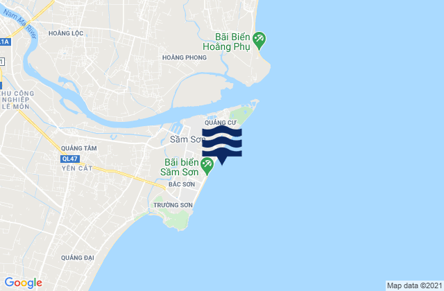 Mapa da tábua de marés em Thị Xã Sầm Sơn, Vietnam