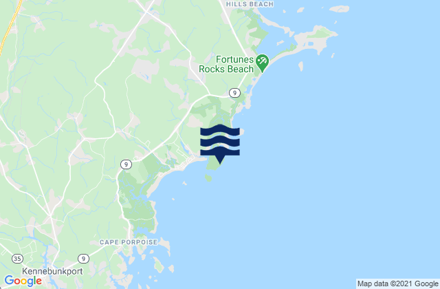 Mapa da tábua de marés em Timber Point, United States