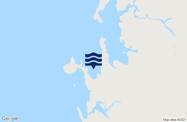 Mapa da tábua de marés em Timor Sea, Australia