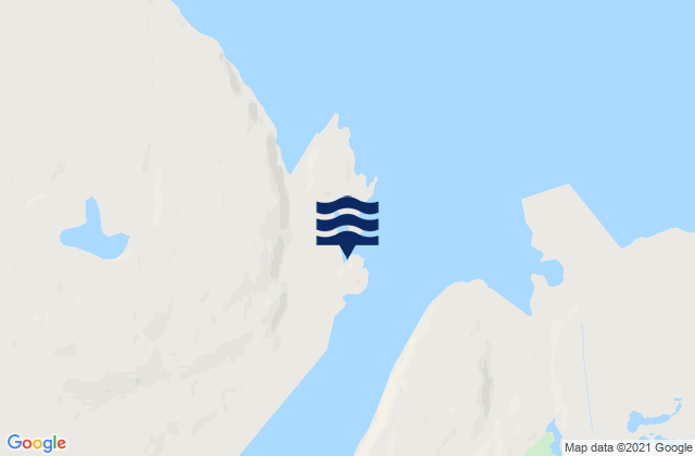 Mapa da tábua de marés em Titovka Bay, Russia