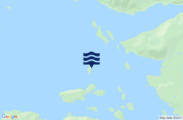 Mapa da tábua de marés em Toti Island, United States
