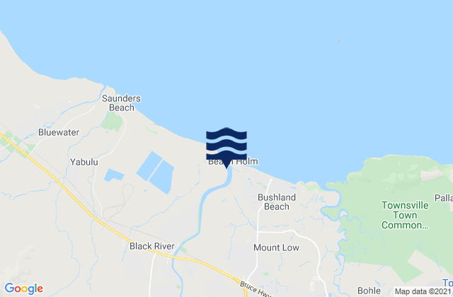 Mapa da tábua de marés em Townsville, Australia