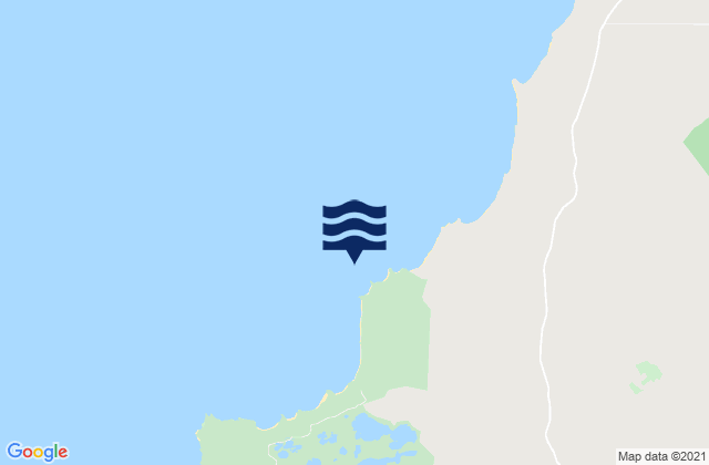 Mapa da tábua de marés em Trespassers, Australia