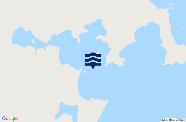 Mapa da tábua de marés em Trial Bay, Australia
