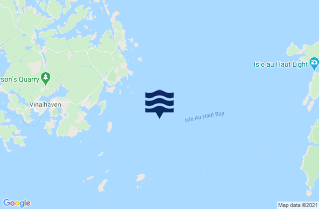 Mapa da tábua de marés em Triangle Ledge SSE of, United States