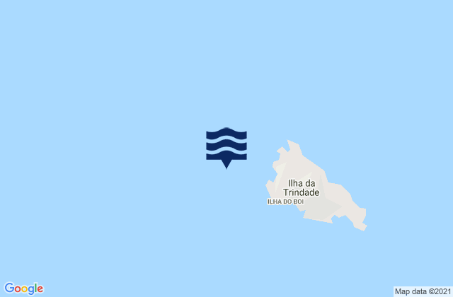 Mapa da tábua de marés em Trinidade Ilha da, Brazil