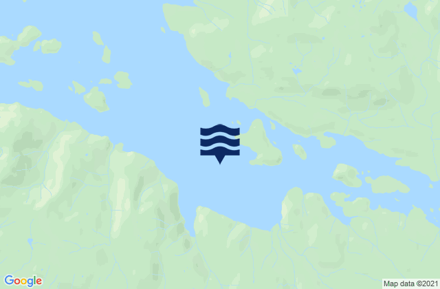 Mapa da tábua de marés em Trocadero Bay, United States