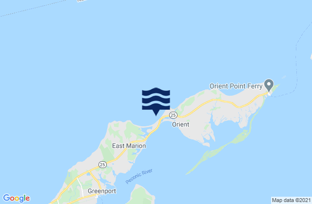 Mapa da tábua de marés em Truman Beach, Long Island Sound, United States