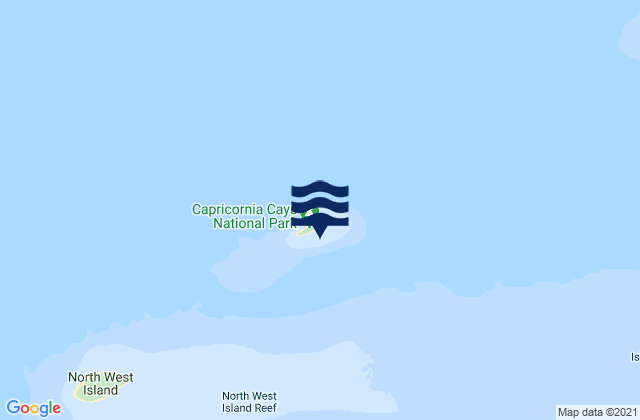 Mapa da tábua de marés em Tryon Islet, Australia